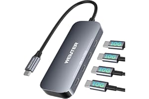 WENTER 10Gbps 4 Ports USB C Hub for Laptop,USB C to USB C Hub,USB C Splitter USB C Multiport Adapter for MacBook Pro/Air,iPad, Chromebook, Dell, HP, iMac, Samsung(Not Support Charging/Monitor)