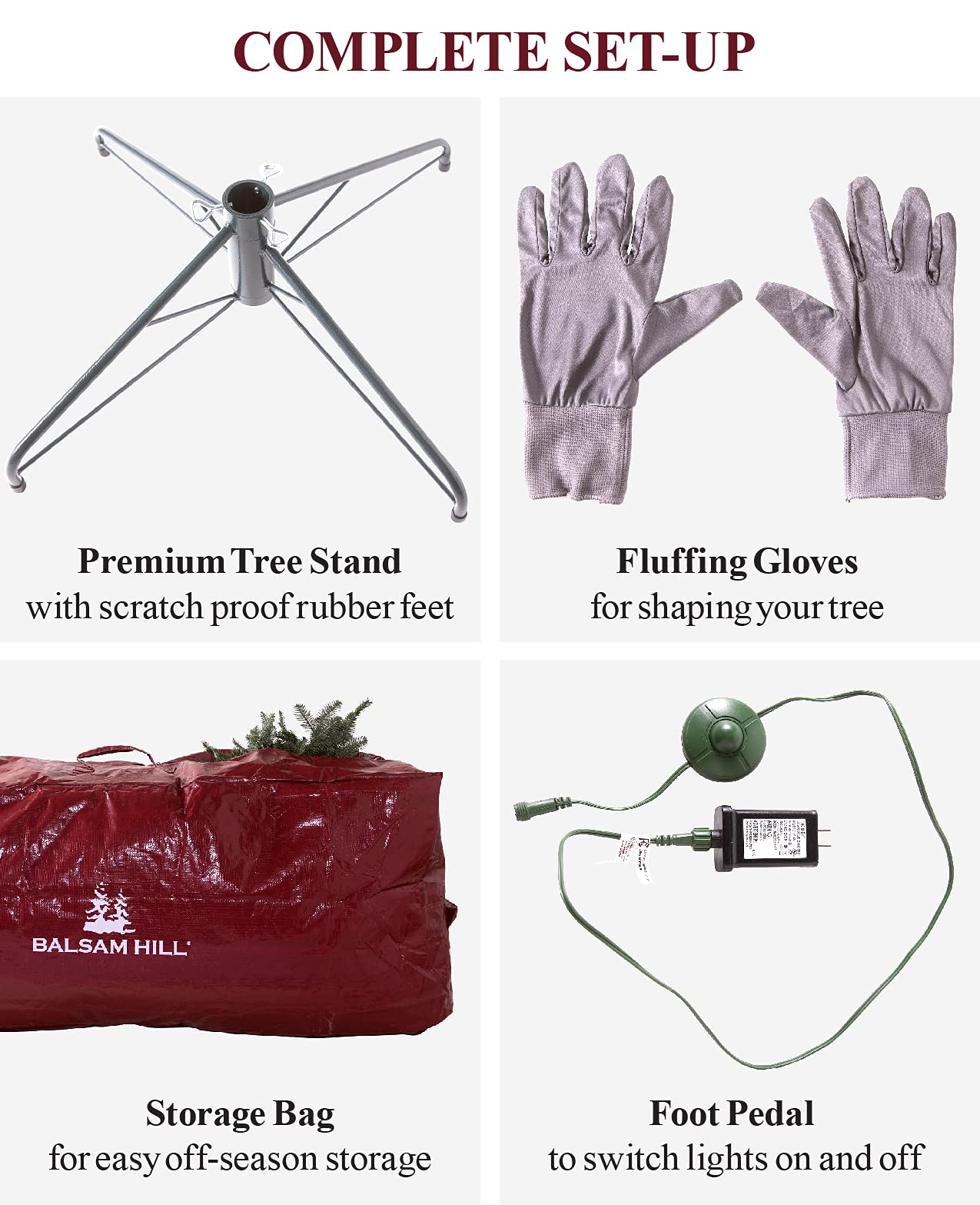 Balsam Hill 6.5ft Prelit Classic Blue Spruce Artificial Christmas Tree