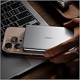 LISEN 0.5‘’ Ultra Slim MagSafe Portable Charger,10000mAh Wireless Card Slim MagSafe Battery Pack iPhone 17 Air Accessories,Magnetic Power Bank for iPhone 17 Pro Max Plus Air/16/15/14/13/12，GlacierGray