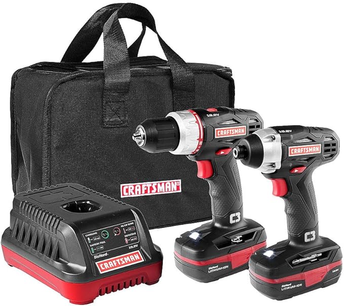Craftsman C3 19.2 Volt Drill and Impact Driver Combo Kit