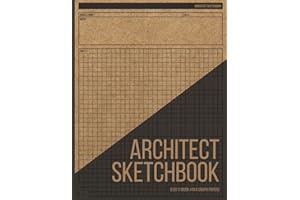 Architect Sketchbook: Design Plan for Client or Use For Studies, Building Project Sketch, Construction and Engineering Drawin