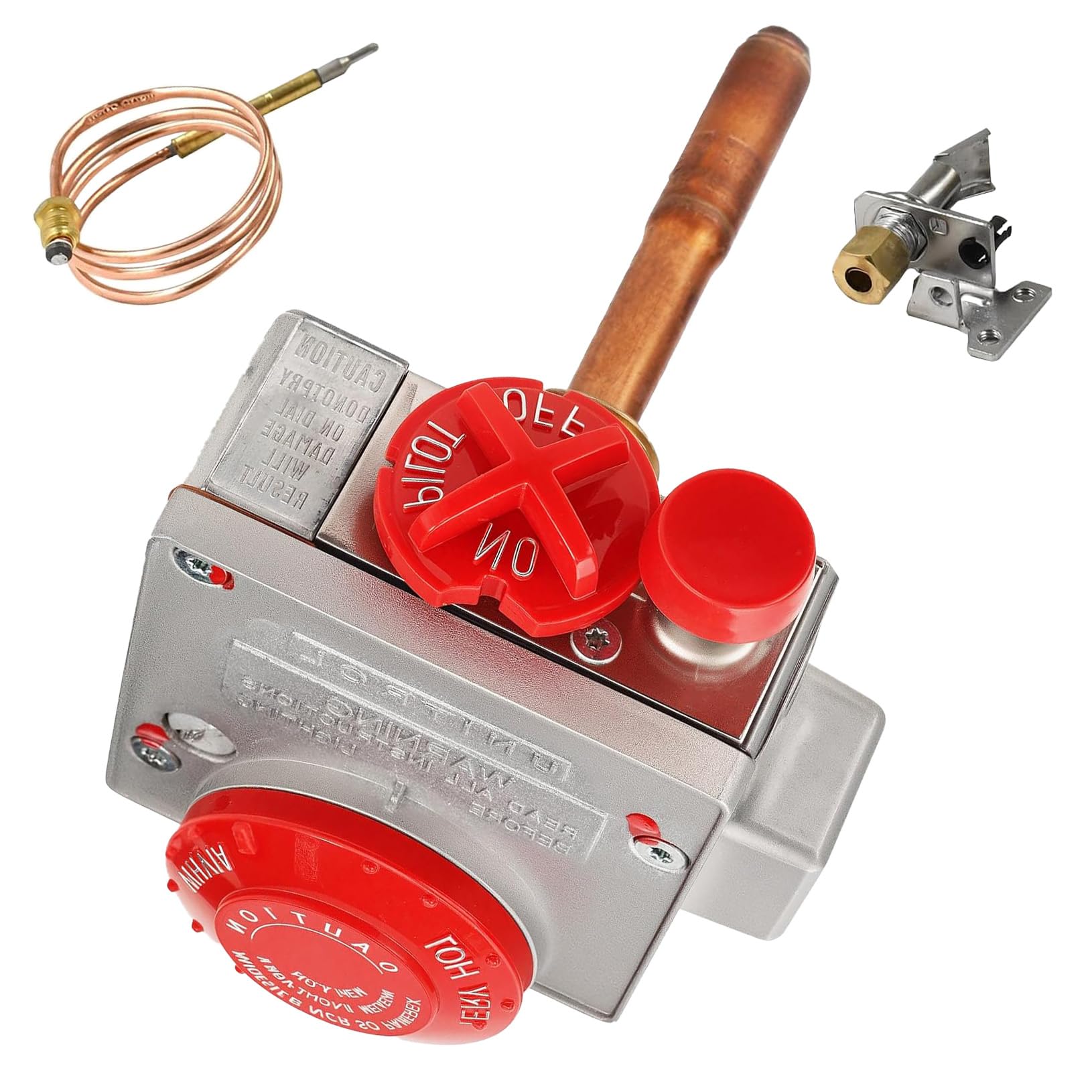 Photo 1 of 110-326 Water Heater Gas Valve, Water Heater Replacement Parts,Natural Gas Water Heater Thermostat with 1-3/8" Shank 3-1/2" W.C. Gas Control Valve for Water Heater