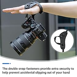 JJC Deluxe Microfiber Camera Hand Strap, Secure