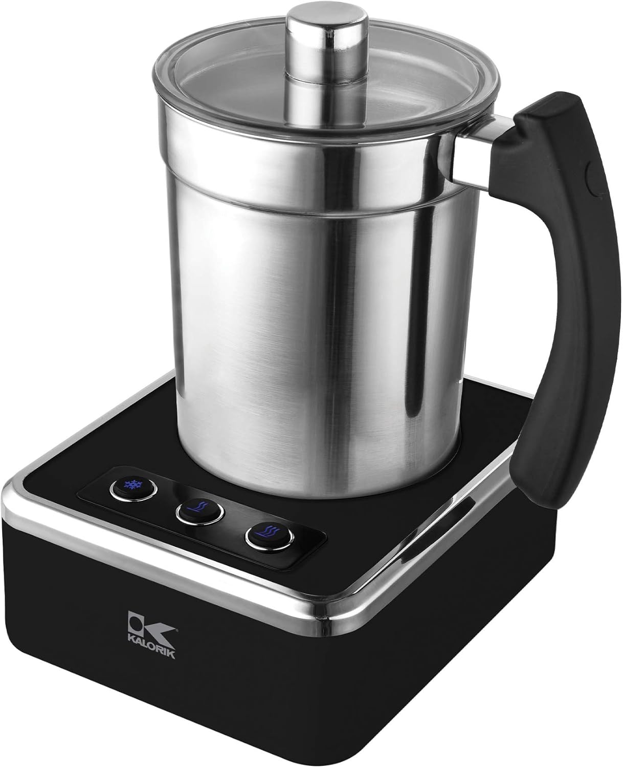 Kalorik Black and Stainless Steel Milk Frother