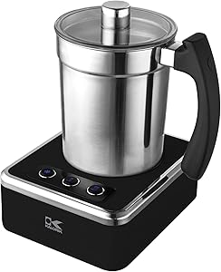 Kalorik Black and Stainless Steel Milk Frother