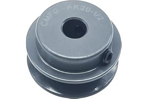 CMFG AK20-1/2 v Belt Pulley, 2 inch OD, 1/2 Inner Bore, cast Iron Material, AK Single Groove Mechanical v-Belt Pulleys for "4L" or "A" or "3L" Belts
