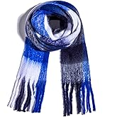 TUSHUSTY Winter Women Chunky Scarf Warm Blanket Big Thick Large Oversized Wrap Colorful Long Solid Scarves