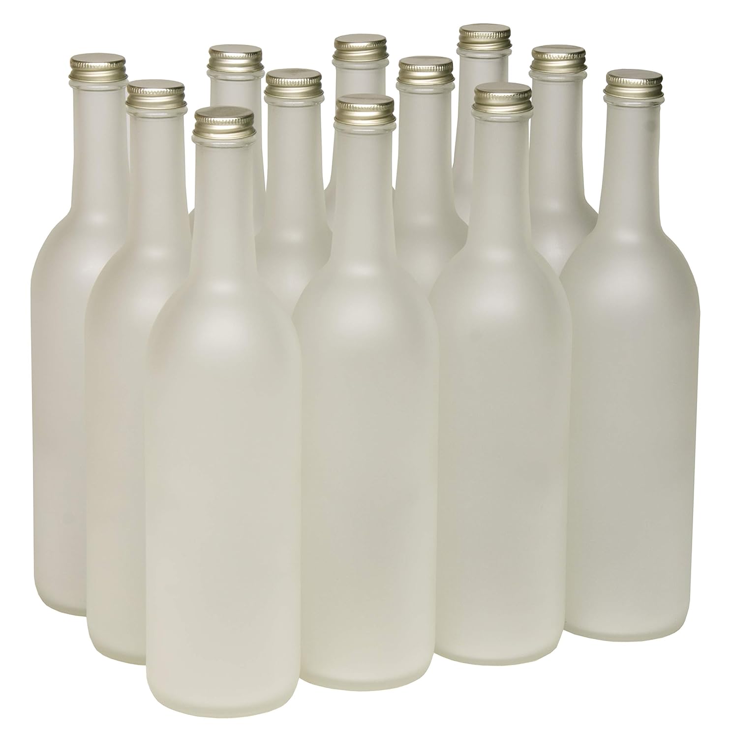 North Mountain Supply 750ml Frosted Glass Bordeaux Wine