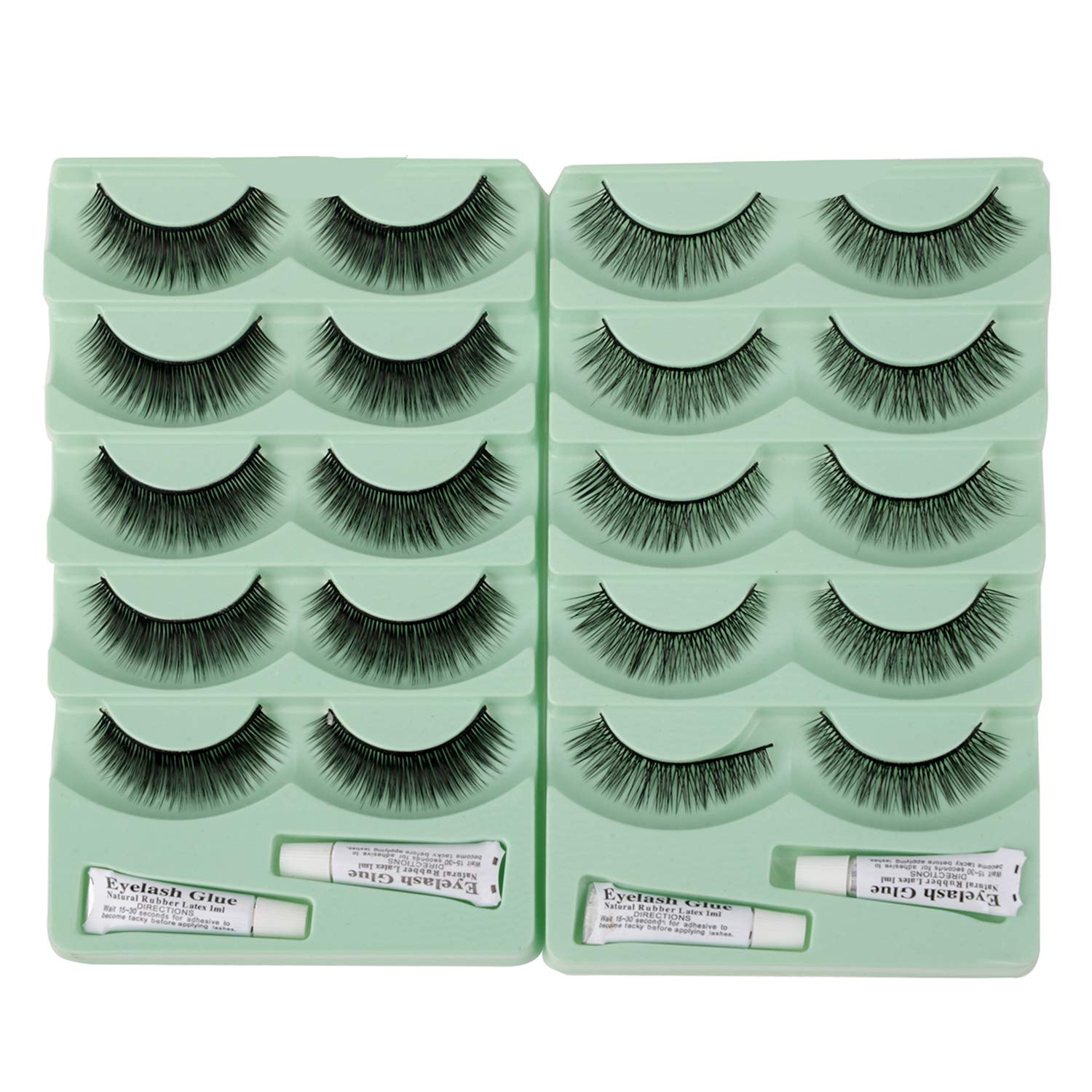 Imported Reusable Handmade Dramatic False Eyelashes for Makeup, 100% Natural Soft Long Cure Thick Black Fluffy Luxury Fake Eyelashes