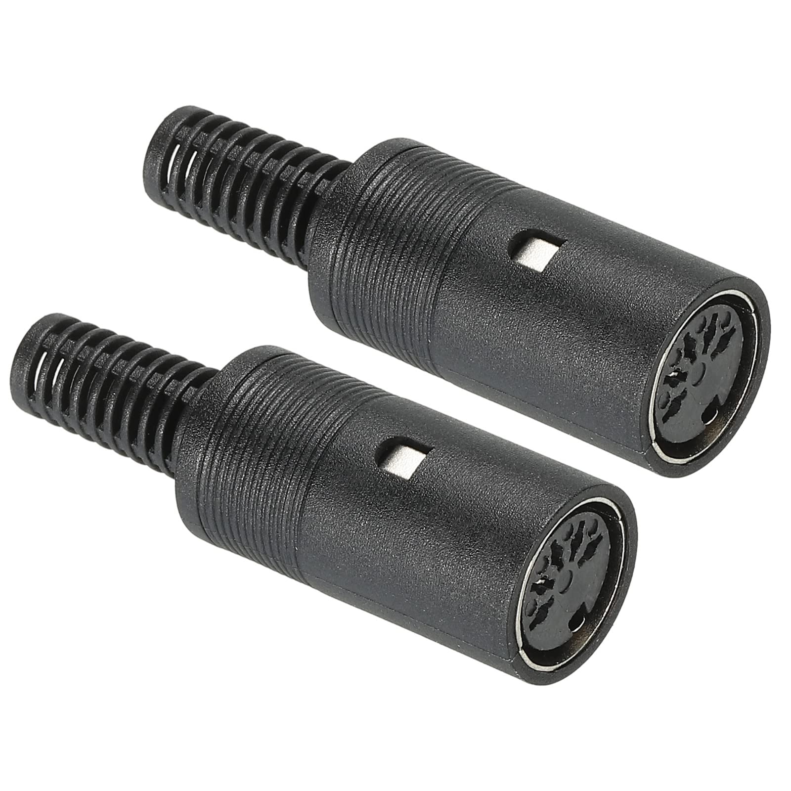 PATIKIL S-Video DIN Female Socket 5 Pin Signal Transmission for TV, DVD Player Pack of 2