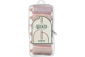 Wicked Glinda 6PK Satin Rollers - hair rollers - foam rollers - heatless hair curlers - Scunci by Conair