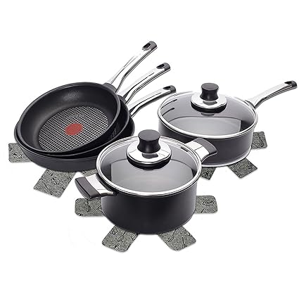 Amazon.com: Pot & Pan Protectors - Gray Print Set of 9, Large/15