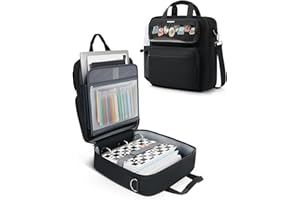 ARCOYARD Zipper Binder 3 Ring with Ita Window, 3 Inch Binder with Zipper D-Ring Fits 14 in Laptop, 3-in-1 Shoulder/Backpack/Handle 600 Sheets Capacity for School & Office – Black