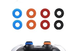 MOLOPPO 8PCS Precision Rings for Xbox，Precision Rings for PS5，Gaming Accessories for PS4,for PS5, for PS Portal, for Xbox One,for Xbox Elite, for PlayStation 5 Accessories(Black/Orange/Red/Blue)