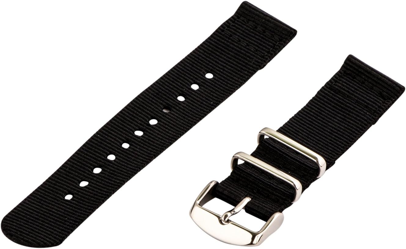 Clockwork Synergy - 2 Piece Classic NATO SS Nylon Band