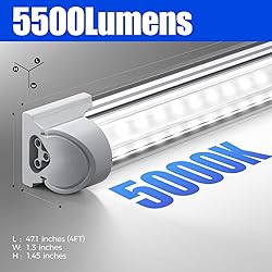 Barrina LED Shop Lights, 40W 5500LM 5000K, 4FT