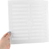White Hinge 2X Hit & Miss Large Air Vent 11.25" x 10.5" Adjustable Slider Grill view 8