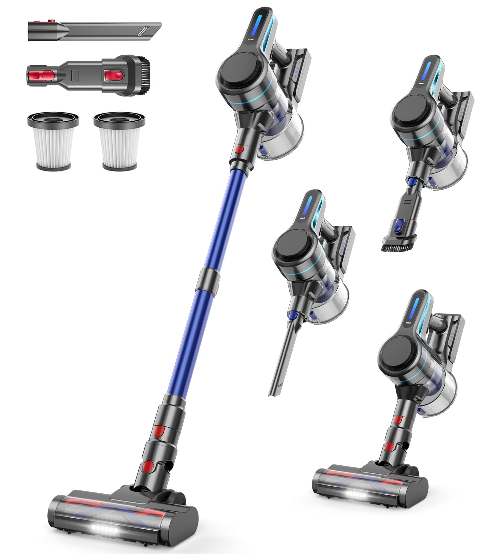 NADALY Cordless Vacuum Cleaner for Home, 8-in-1 Powerful Stick Vacuum Cordless with 45Mins Runtime, Anti-Tangle, Lightweight, 1.5L Dust Cup, Rechargeable Vacuum for Hardwood Floor Carpet Pet Hair Image NADALY Cordless Vacuum Cleaner for Home, 8-in-1 Powerful Stick Vacuum Cordless with 45Mins Runtime, Anti-Tangle, Lightweight, 1.5L Dust Cup, Rechargeable Vacuum for Hardwood Floor Carpet Pet Hair Image
