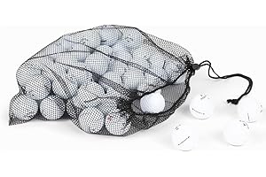 Clean Green Golf Balls Recycled & Used for Callaway Supersoft Golf Ball Mix - 12-48 Good Condition Balls - Includes GolfBalls and Mesh Carrying Bag