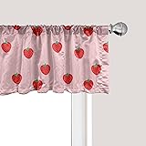 Ambesonne Strawberry Window Valance, Continuous