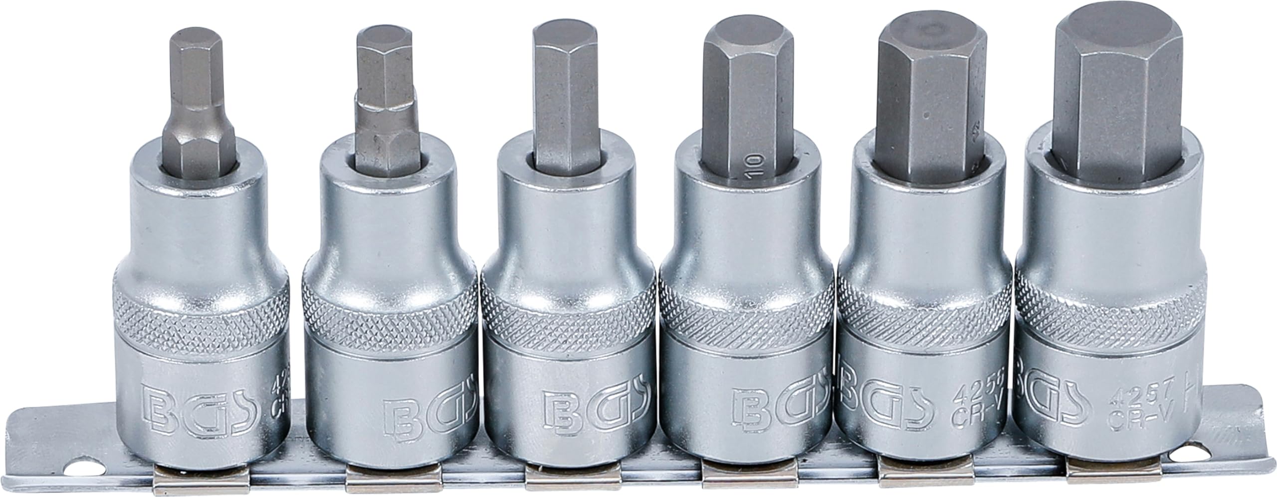 BGS 8887 | Bit Socket Set | 12.5 mm (1/2") Drive | internal Hexagon 6 - 14 mm | 6 pcs.