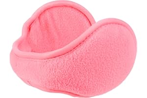 Motique Accessories Adjustable Ear Warmers Men Women Solid Polar Fleece Folding Winter Earmuff