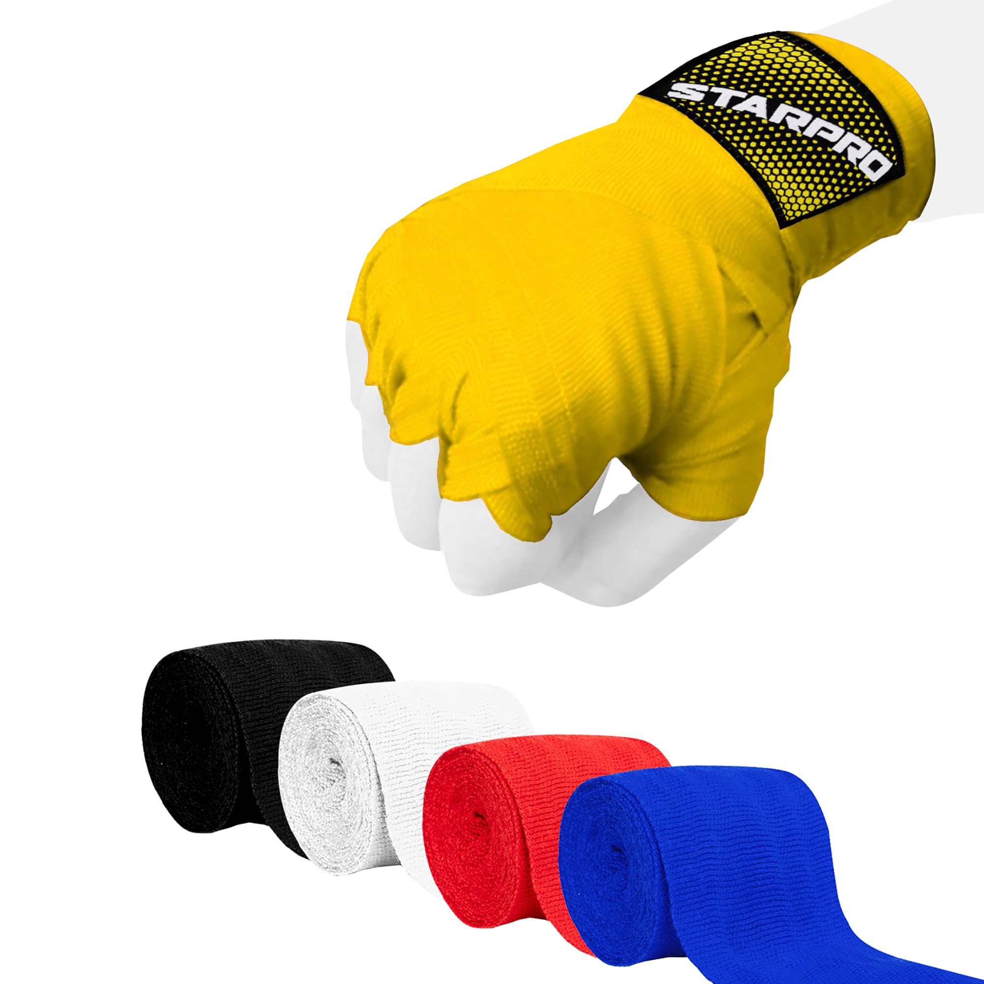 Starpro Classic Boxing Hand Wraps – Thumb Loop Strap | Traditional Wrist Wraps for Men, Women & Kids in Multiple Colours