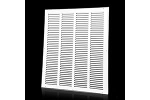 NATURE DU 20x25 Air Return Grille(Duct Opening Size),Air Return Vent Cover,Flat Vent Cover,Rejillas De Aire Acondicionado para Casa,Return Air Grilles,Outer Dimensions:21.75"Wx26.75"H(20"Wx25"H, Duct Opening)