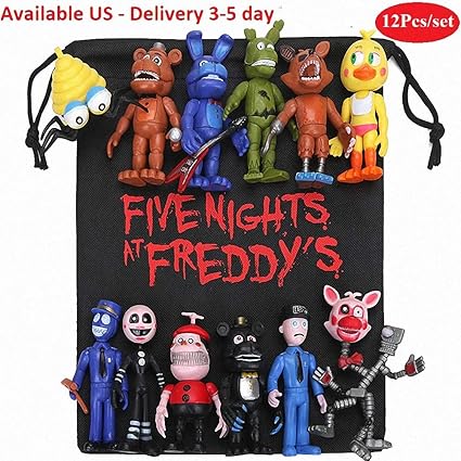 Amazon.com: LQT Ltd Fi-ve Nights at Fred-dy's 4 FNAF juguetes de peluche 7.1 in Fred-dy Bear Foxy Chica Bonnie peluche peluche juguetes muñeca para niños regalos: Toys \u0026 Games