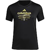 Adidas Womens Columbus Crew Vintage World Pre-Game Short Sleeve T-Shirt