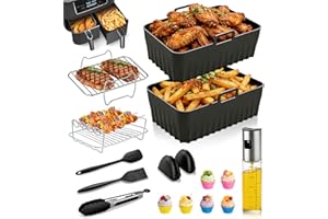 16 PCS Hot Air Fryer Accessories - Air Fryer Accessories Set for Ninja Foodi Max Dual Zone AF400EU/AF300EU, AF400EUCP, DZ400E