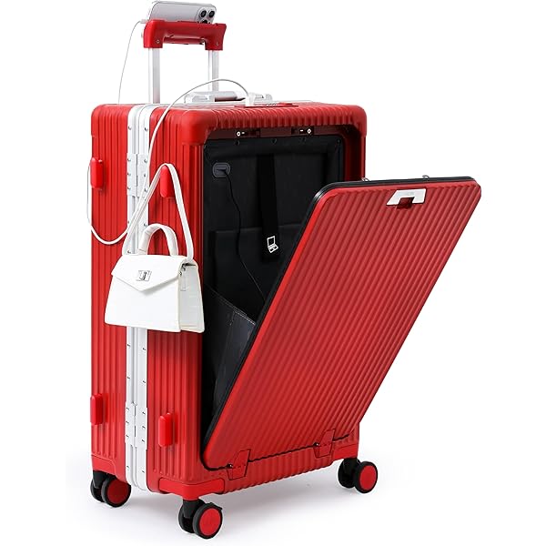 Amazon.com | Nobl Travel Zipperless Check In Suitcase - Aluminum