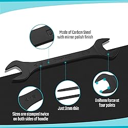 DURATECH Super-Thin Open End Wrench