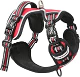 HEELE Dog Harness Medium No Pull Vest Reflective Adjustable Red M view 8