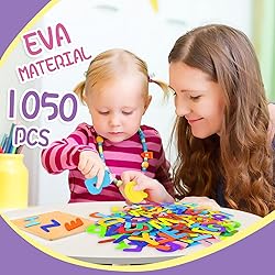 Natonhi 1050Pcs Letter Stickers Foam Letter