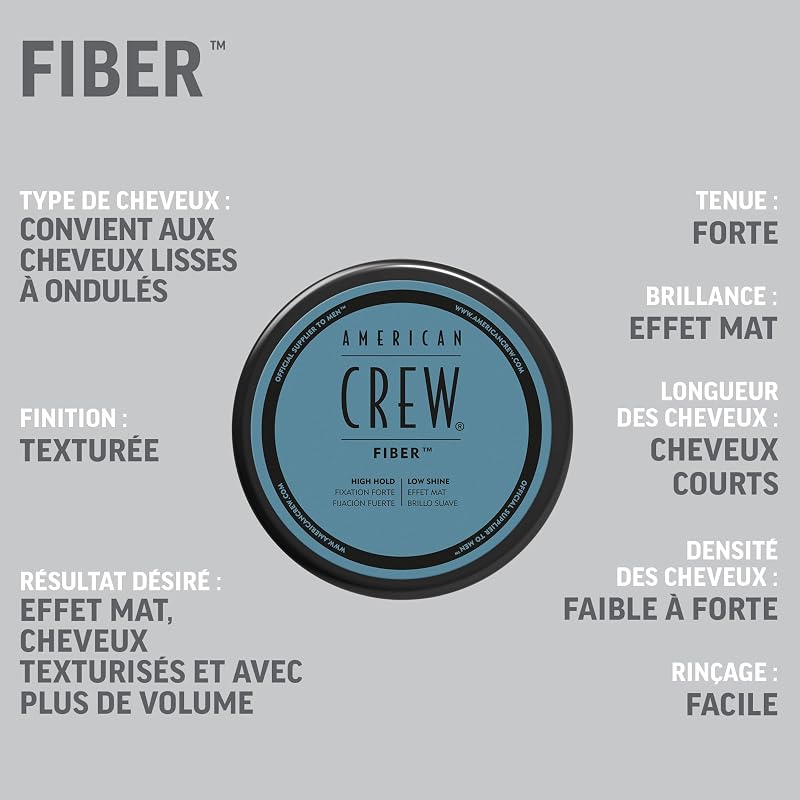 Fiber Cire Cheveux Homme Effet Mat