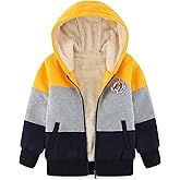 Avsead Kids Boys Sherpa Fleece Lined Jacket Hoodie Sweatshirt Fall Winter Spring Casual Warm Clothes(No Pilling,No Fade)
