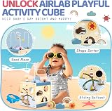 Airlab Wooden Activity Cube 6 in 1 Montessori Toys for 12 Months+ view 2