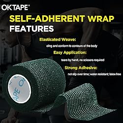 OK TAPE 12 Rolls Self Adhesive Bandage