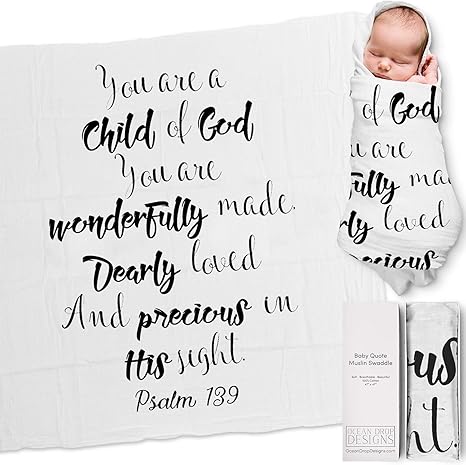 psalm 139 swaddle blanket