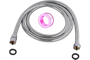 Shower Hose,59 inch Stainless Steel Shower Head Hose for Hand Held Shower Heads, Flexible and Durable Replacement Part with B