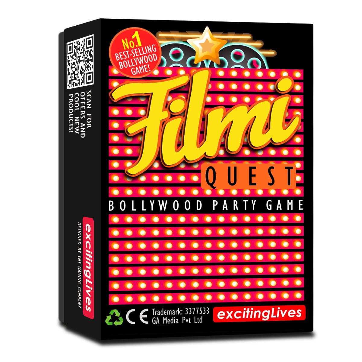 exciting Lives Filmi Quest - Fun Bollywood Movie Party Game For Friends, Family