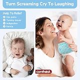 comfheat Colic Relief Baby Belt, Flaxseed Heated Tummy Wrap 0-3Y Blue view 2
