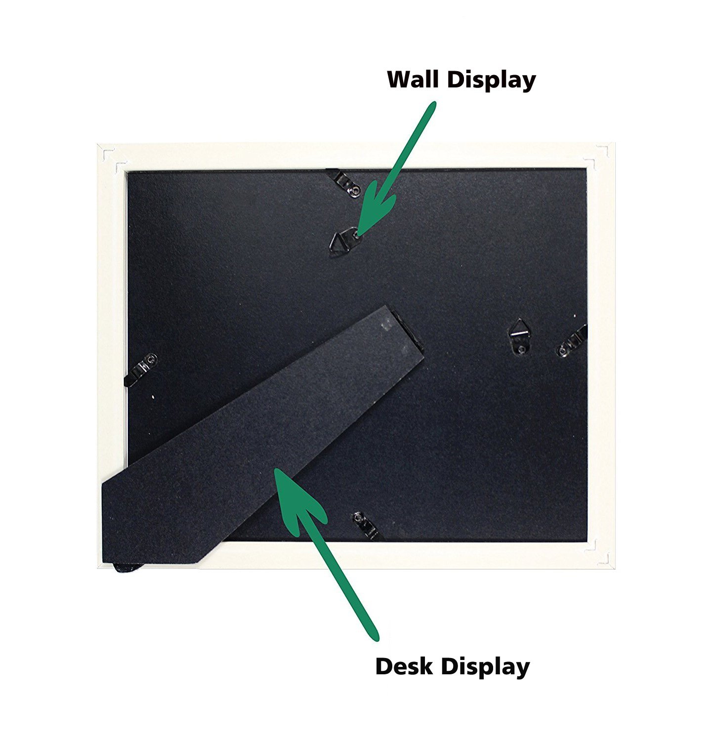 Amoy Art 8 x 10 White Picture Frame Made to Display Pictures Photo Frame 6x8 with Mat or 8x10 Without Mat Plexiglass Cover 3 Pack/Set for Wall & Tabletop