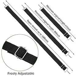 Saintrygo 8 Pcs 80 Inch Adjustable Flat Bungee