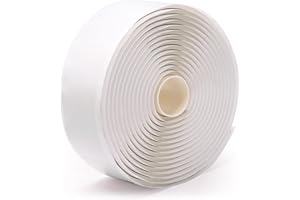 LLPT Butyl Tape White 2 Inch x 16.5 Feet 5mm Thickness Water Tight Seal for Leak Proof EPDM RV Repair Window Glass Boat Sealing Roof Pipe Patching(WST5105)