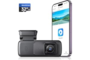 SEVENTOUR Mini Dash Cam Front 2K, Dash Camera for Cars,Dashcam Built-in WiFi Wireless with APP Control,Hidden-Style Single Car Camera, Included 32G Card, WDR, Night Vision, G-Sensor, 24H ParkingMode
