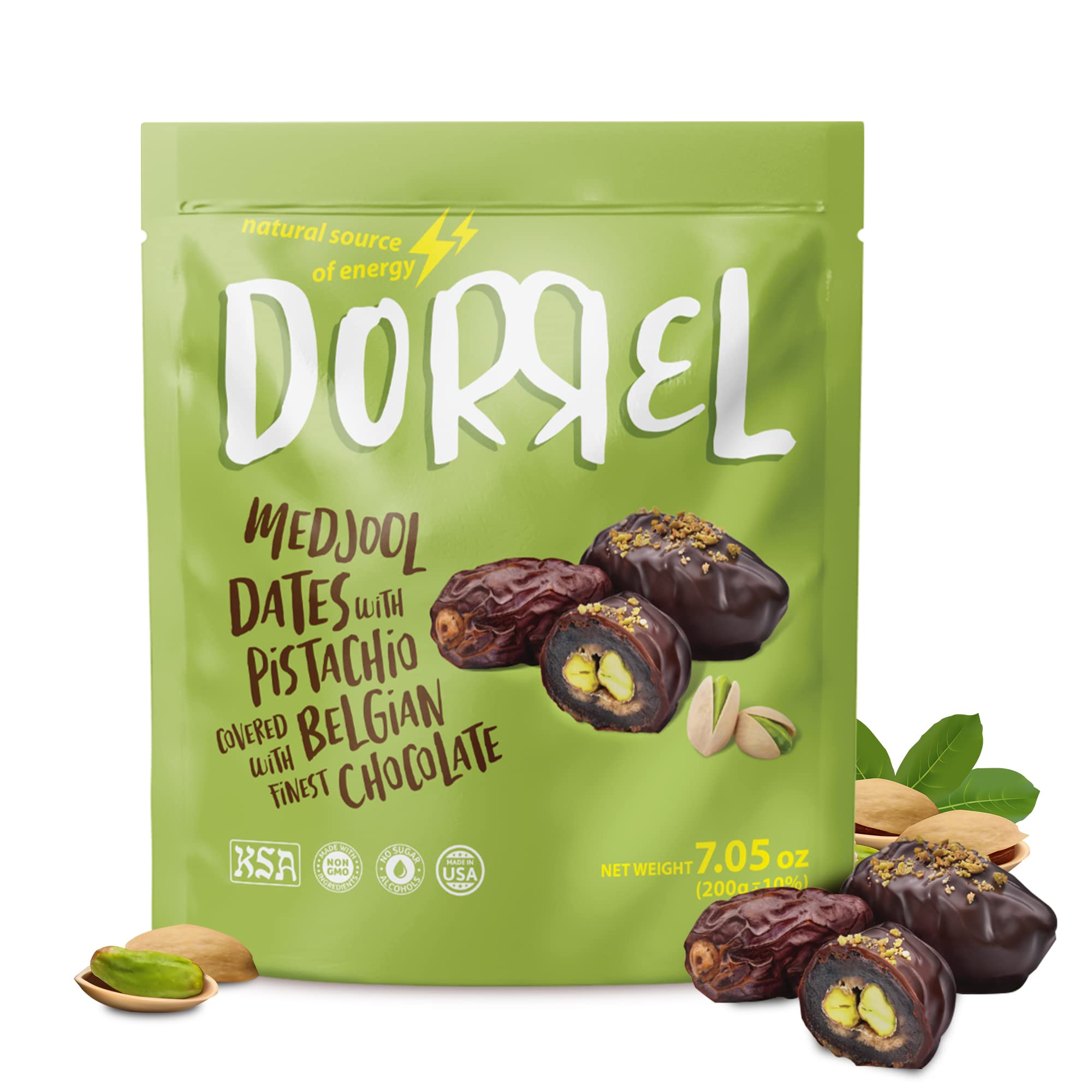 Dorrel Belgian Dark Chocolate Covered Medjool Dates