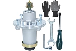 NICHEFLAG 539112170 Spindle Assembly Pre-Greased Replaces Husqvarna 539112170 Mandrel Assembly, Husqvarna Spindle 539112170, Husqvarna Spindle 539112170 for Husqvarna MZ5225 GT52XLS Tractors