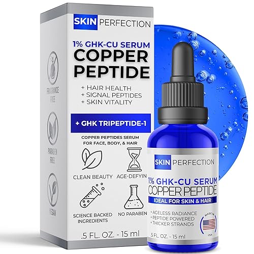 ghk cu moisturizer GHK-Cu Blue Copper Peptide Face Cream 4% 2400mg Night Moisturizer  Anti-Aging